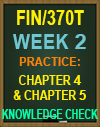 FIN/370T Week 2 Practice: Chapter 4 and Chapter 5 Knowledge Check